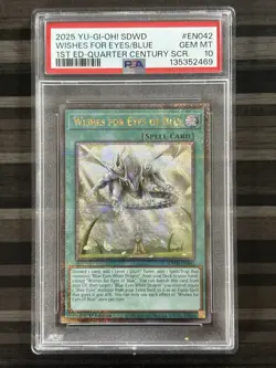 Yugioh | Wishes for Eyes of Blue | TBC1 | SDWD | PSA 10 - Image 1