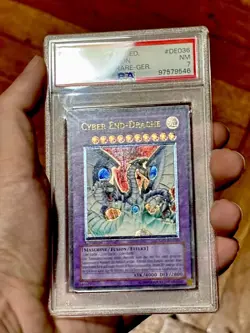 2005 Yu-Gi-Oh! Cyber End Dragon CRV-DE036 Ultimate Rare German PSA 7 1st Edition - Image 4