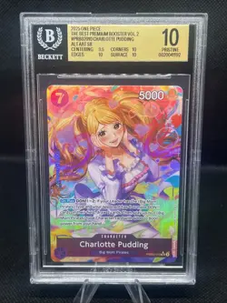 2025 One Piece The Best Vol. 2 Charlotte Pudding Promo Alt Art #PRB02-010 BGS 10 - Image 1