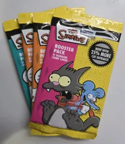 The Simpsons Trading Card Game - 4x Booster Packs - Unopened - Image 3