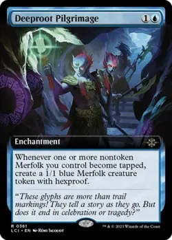 Deeproot Pilgrimage (Extended Art) -Foil Damaged / Poor MTG - Image 1