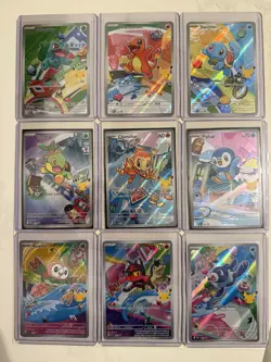 Pokemon 2026 First Partner Illustration Collection Series 1 Promo Set (9 Cards) - Image 1
