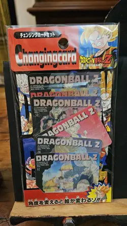 Dragonball Z Sealed Changingcard Lot of 4 Panini 24 Total Cards Lenticular - Image 2