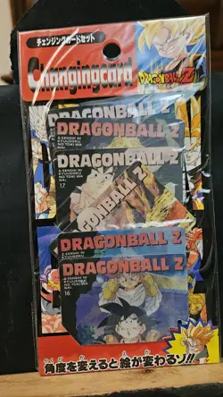 Dragonball Z Sealed Changingcard Lot of 4 Panini 24 Total Cards Lenticular - Image 5