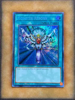Yugioh Monster Reborn RA03-EN052 Secret Rare 1st Ed NM - Image 1