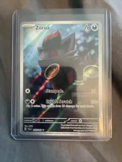Pokemon TCG Zorua 075/064 Shrouded Fable Illustration Rare Holo Card - Image 1