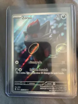 Pokemon TCG Zorua 075/064 Shrouded Fable Illustration Rare Holo Card - Image 2
