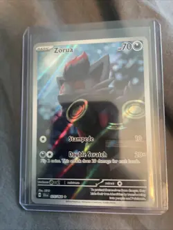 Pokemon TCG Zorua 075/064 Shrouded Fable Illustration Rare Holo Card - Image 3