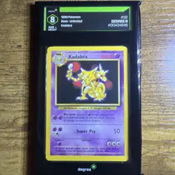 Pokemon TCG Kadabra Card Base Set, Unlimited Uncommon, Regular Card 32/102 - Image 1