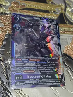 Digimon Card Game Beelzemon ACE Secret Rare Sinister Order EX10-074 SEC - Image 1