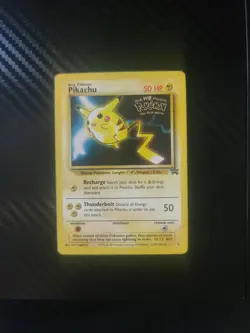 Pokemon PIKACHU #4 Kids WB Presents Pokemon The First Movie promo card - Image 1