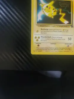 Pokemon PIKACHU #4 Kids WB Presents Pokemon The First Movie promo card - Image 2