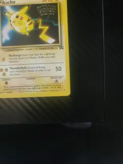 Pokemon PIKACHU #4 Kids WB Presents Pokemon The First Movie promo card - Image 3