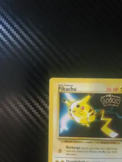 Pokemon PIKACHU #4 Kids WB Presents Pokemon The First Movie promo card - Image 5