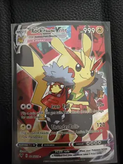 Cosplay Pikachu Pokemon Card lot Of 8 Non TCG FAN ART Shinny Sparkly Holos - Image 3