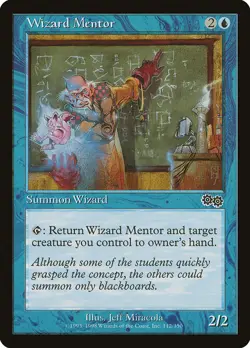 Wizard Mentor Urza's Saga MTG LP - Image 1