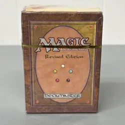 NEW Magic Revised Ed.-Deck Sealed, The Gathering Deckmaster 1994 Factory Sealed - Image 1
