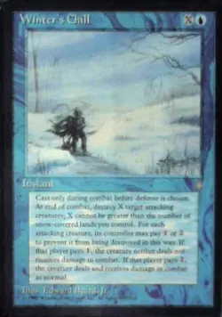 Winter's Chill - Ice Age: #107, Magic: The Gathering Lp C334 - Image 1