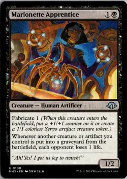 Marionette Apprentice 100 Uncommon Modern Horizons 3 Magic: The Gathering NM - Image 1