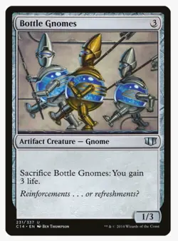 Bottle Gnomes | MTG C14 | Artifact Gnome Sac Lifegain Pauper EDH | LP - Image 1