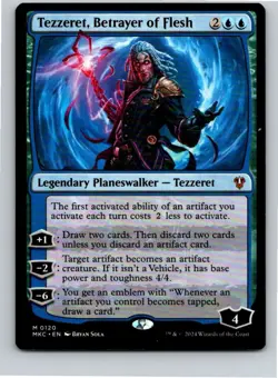 Magic the Gathering Tezzeret Betrayer of Flesh Murders at Karlov Manor Commander - Image 1