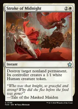 x1 Stroke of Midnight NM, MTG Foundations - Main Set - Image 1