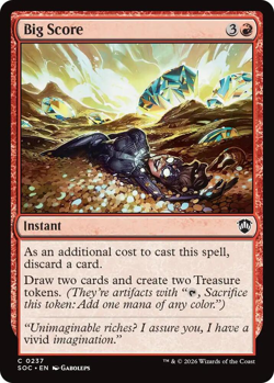 MTG Magic 1x Big Score (M/NM) Commander Secrets of Strixhaven - Image 1