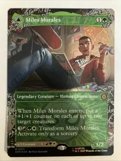 MTG FOIL Miles Morales // Ultimate Spider-Man (#211) - Marvel's Spider-Man #211 - Image 1