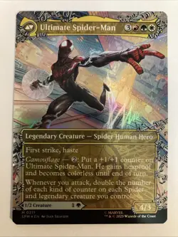 MTG FOIL Miles Morales // Ultimate Spider-Man (#211) - Marvel's Spider-Man #211 - Image 2
