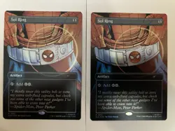 2x FOIL Sol Ring 1993 Marvel's Spider-Man: Heroic Deeds Secret Lair - Image 1
