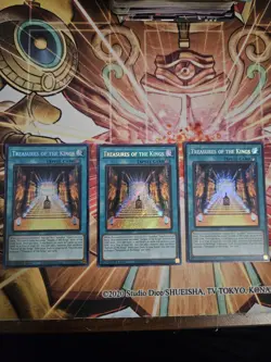 Yugioh Treasures Of The Kings MZTM-EN006 Secret Rare 1st Edition NM Playset (3x) - Image 1