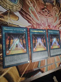 Yugioh Treasures Of The Kings MZTM-EN006 Secret Rare 1st Edition NM Playset (3x) - Image 2