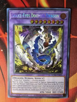 Yugioh!-Snake-Eyes Doomed Dragon SUDA-EN035 1st Edition - Image 1