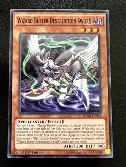 Wizard Buster Destruction Sword Common Breakers of Shadow 1st Edition BOSH-EN021 - Image 1
