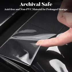 Trading Card Binder 4 Pocket PU Waterproof with 320 Capacity for Sports TCG - Image 8