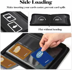 Trading Card Binder 4 Pocket PU Waterproof with 320 Capacity for Sports TCG - Image 9