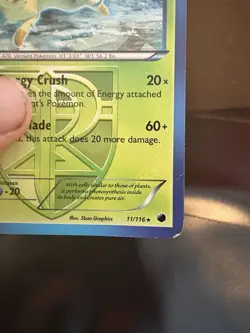 Leafeon (Team Plasma) Plasma Freeze #11/116 NON-HOLO MP Rare Pokemon Card - Image 3