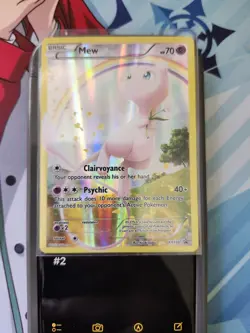Mew XY110 XY Black Star Promo Holo Foil PokÃ©mon TCG Card LP Condition - Image 3