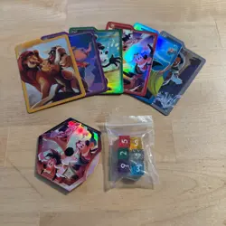 Disney Lorcana Fabled Trove Contents - Lore Counter, Dice, & Card Dividers - Image 1