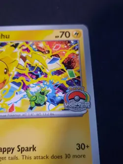 Pikachu #225 Promo World Championships 2025 Black Star Promo Pokemon Card - Image 4