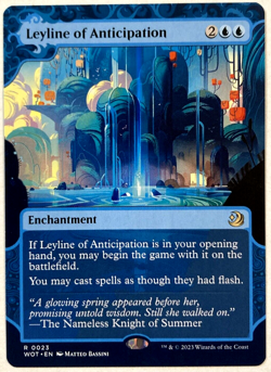 MTG Leyline of Anticipation Wilds of Eldraine Enchanting Tales 23 NM - Image 1