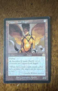Copper-Leaf Angel Prophecy Regular Magic The Gathering MTG M/HP - Image 1
