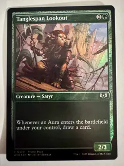 1x Tanglespan Lookout - Foil - Promo Pack NM-Mint, English - Wilds of Eldraine M - Image 1