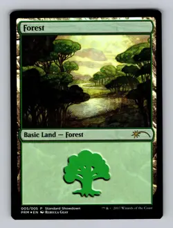 Forest (Rebecca Guay) 5 Standard Showdown Promos Magic: The Gathering Foil LP - Image 1