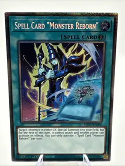 2025 Mega-Pack Spell Card "Monster Reborn" 1st ED NM Starlight Rare MP25-EN006 - Image 1