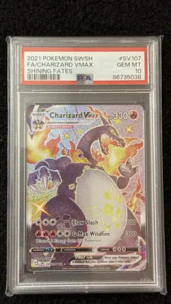 Pokemon Charizard VMAX Shining Fates SV107/SV122 PSA 10 - Image 1