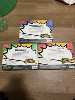 Pokemon Ascended Heroes Meganium, Emboar, Feraligatr ex Box Lot Set 3 Sealed - Image 2