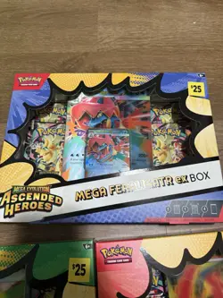 Pokemon Ascended Heroes Meganium, Emboar, Feraligatr ex Box Lot Set 3 Sealed - Image 3