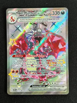 ðŸ”¥ Charizard ex 074 SV: Scarlet Violet Black Star Promo Card Paldean Fates Holo - Image 1