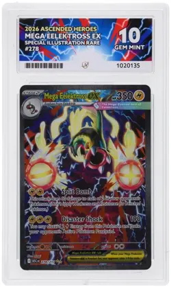 Pokemon TCG Mega Eelektross Ex 278/217 Ascended Heroes ACE 10 PERFECT SUBGRADES - Image 4
